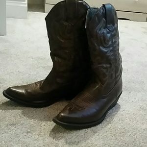 Brown Madden Girl Pointed Toe Boots Size 6